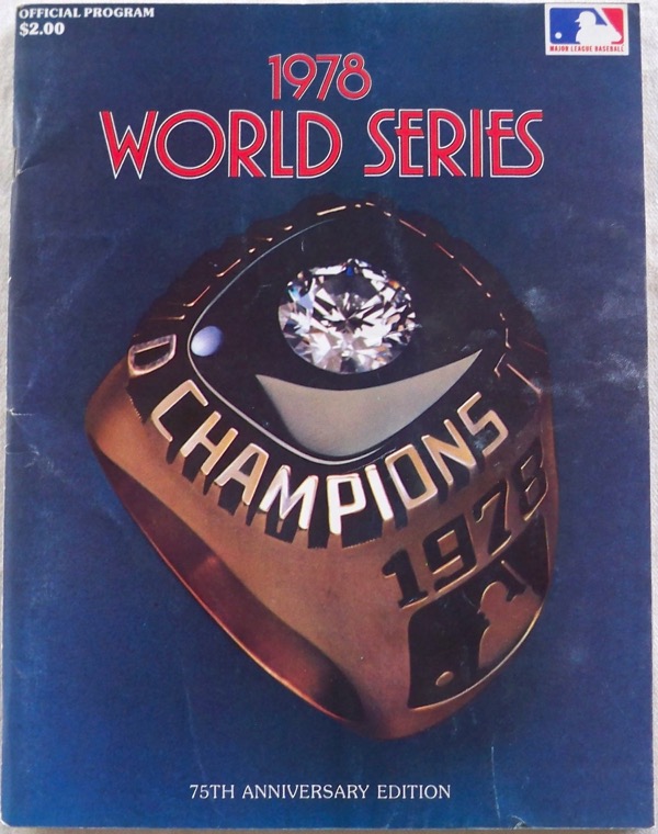 Image for 1978 WORLD SERIES OFFICIAL PROGRAM, 75TH WORLD SERIES