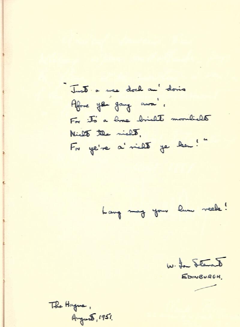 Image for FRIENDSHIP BOOK OF GREETINGS AND SIGNATURES COLLECTED AT THE 1951 AND 1954 HAGUE ACADEMY OF INTERNATIONAL LAW