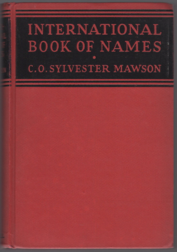 Image for INTERNATIONAL BOOK OF NAMES INTERNATIONAL BOOK OF NAMES