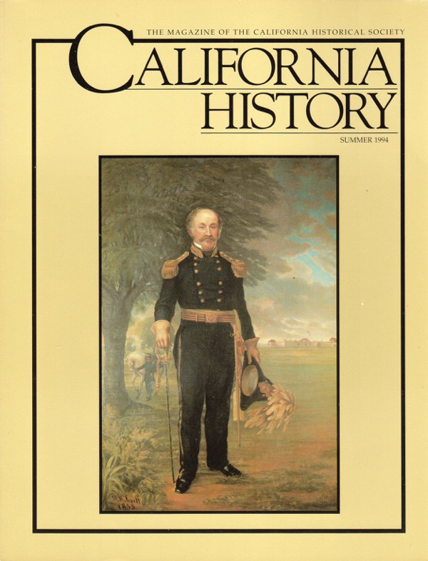 Image for CALIFORNIA HISTORY, SUMMER 1994, VOL. LXXIII, NO. 2