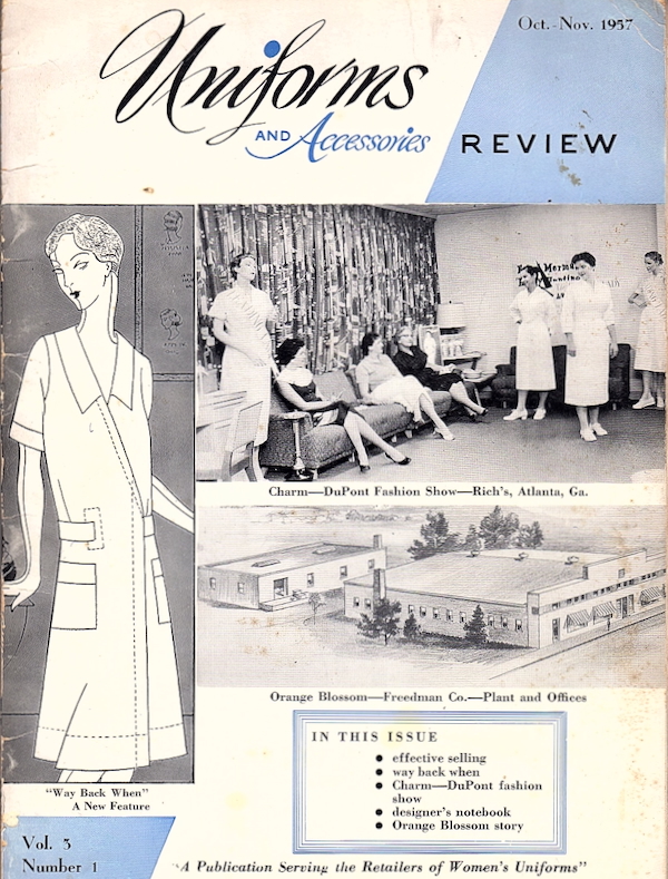 UNIFORMS AND ACCESSORIES REVIEW, OCT.-NOV. 1957, VOL. 3, NO. 1