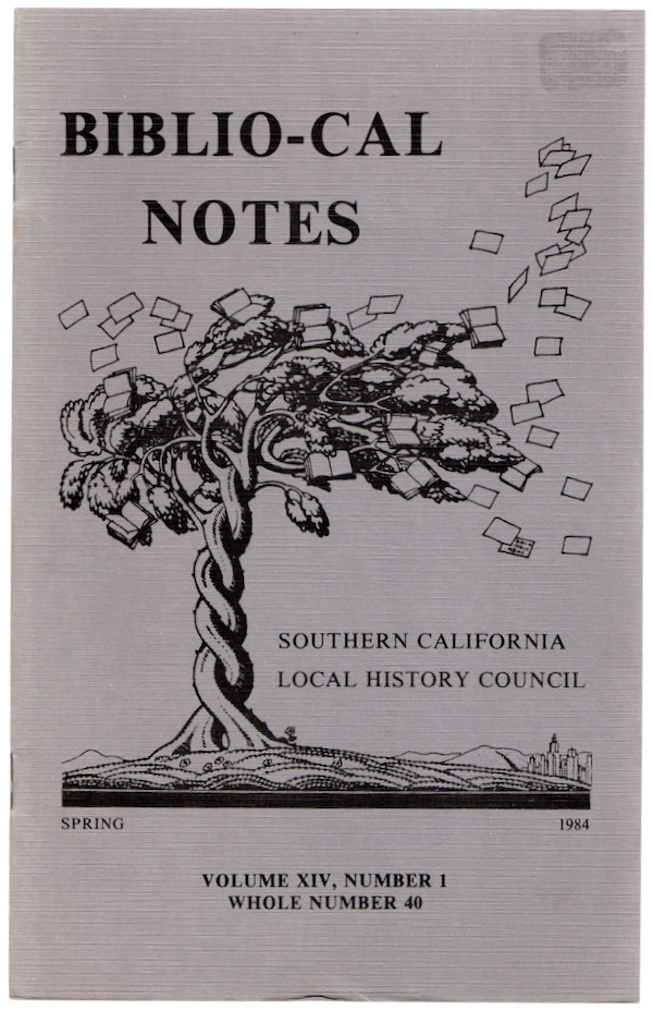 BIBLIO-CAL NOTES, SPRING 1984, VOL. XIV, NO. 1, #40