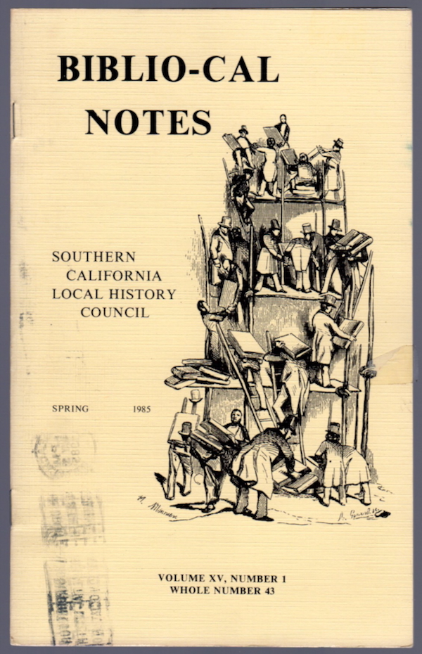 BIBLIO-CAL NOTES, SPRING 1985, VOL. XV, NO. 1, #43