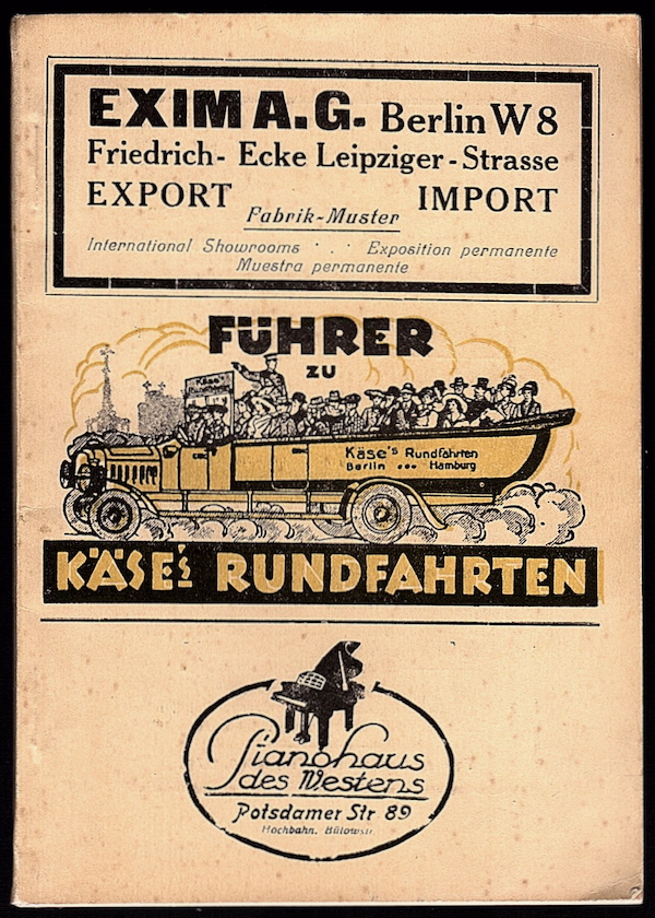 ZUR GESCHICHTE UND ENTWICKELUNG BERLINS and RUNDFAHRTEN DURCH BERLIN