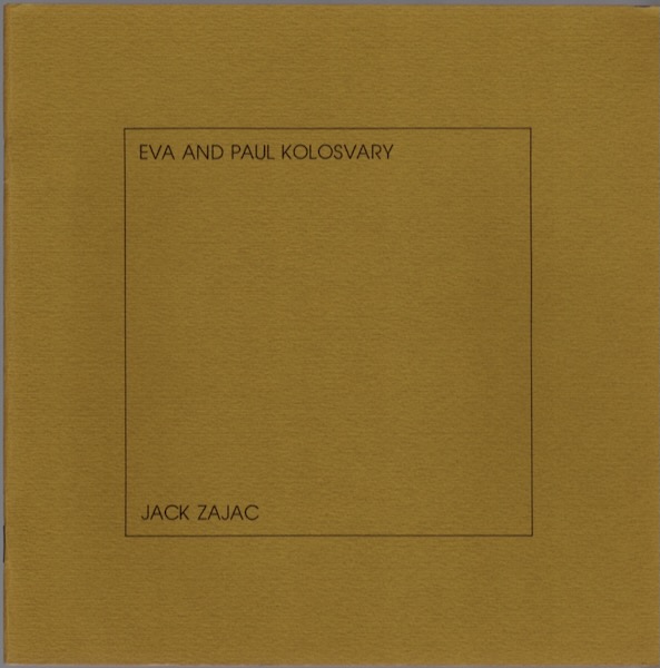 EVA AND PAUL KOLOSVARY, COLOR INTAGLIO PRINTS; JACK ZAJAC SCULPTURES