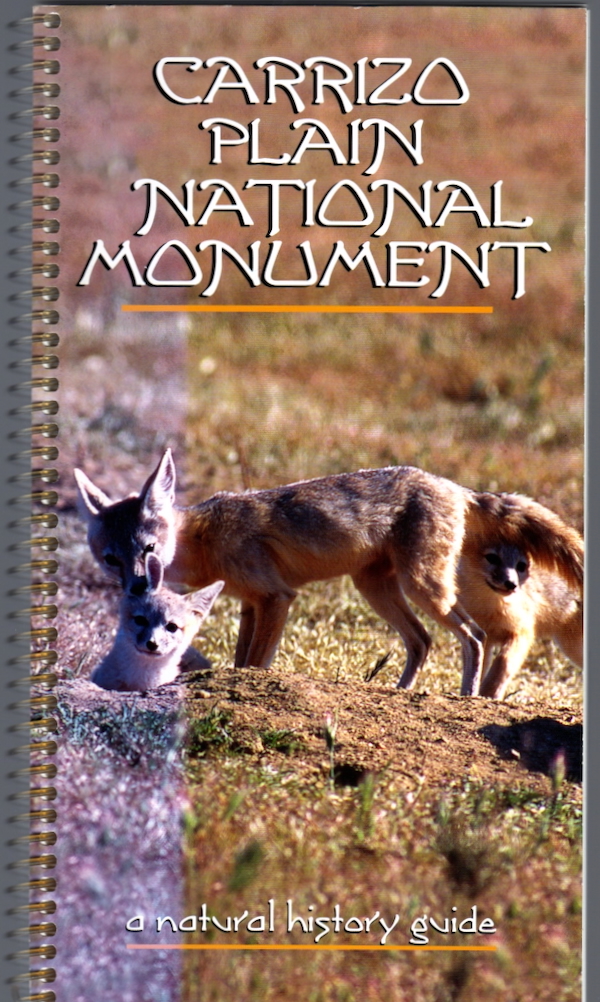 Image for CARRIZO PLAIN NATIONAL MONUMENT: A NATURAL HISTORY GUIDE CARRIZO PLAIN NATIONAL MONUMENT: A NATURAL HISTORY GUIDE